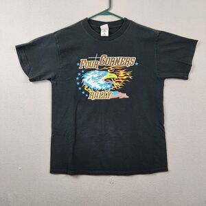 Four Corners Motorcycle Rally Men's Short Sleeve T-shirt Black Size L